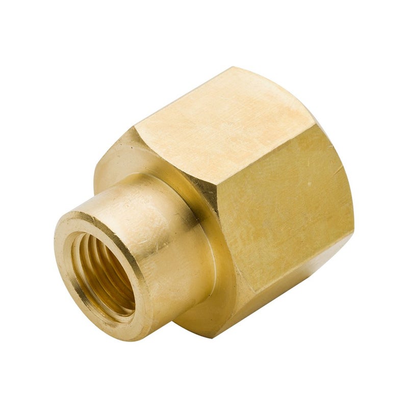 Legines Brass 3/8" NPT Female x 1/4" NPT Female Reducing Coupling, Hex Reducer Coupler Adapter Pipe Fitting 1200psi (Pack of 2) - Image 3